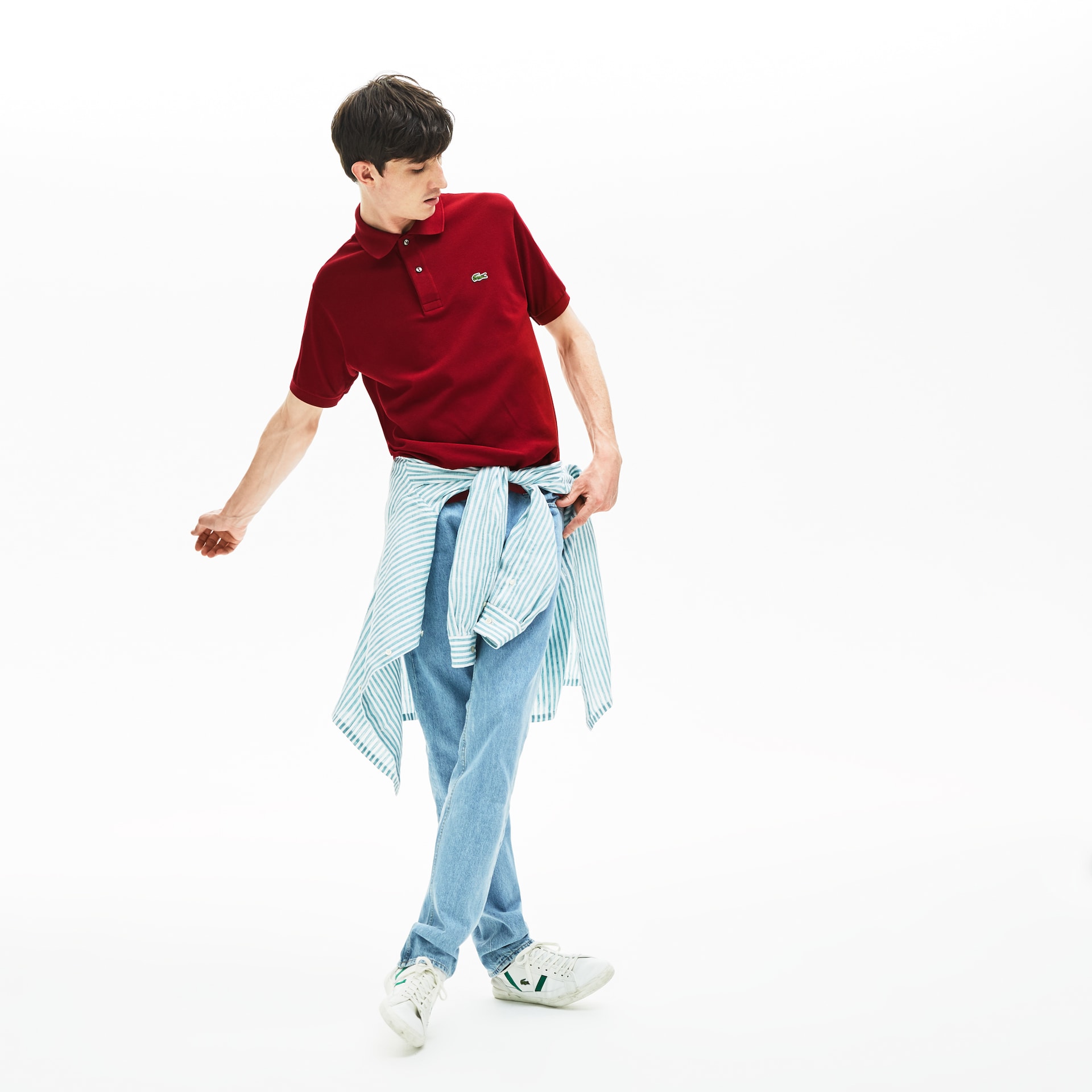 Camisas Lacoste Classic Fit L.12.12 Polo Hombre Rojos Oscuro | UI6-83288Y7