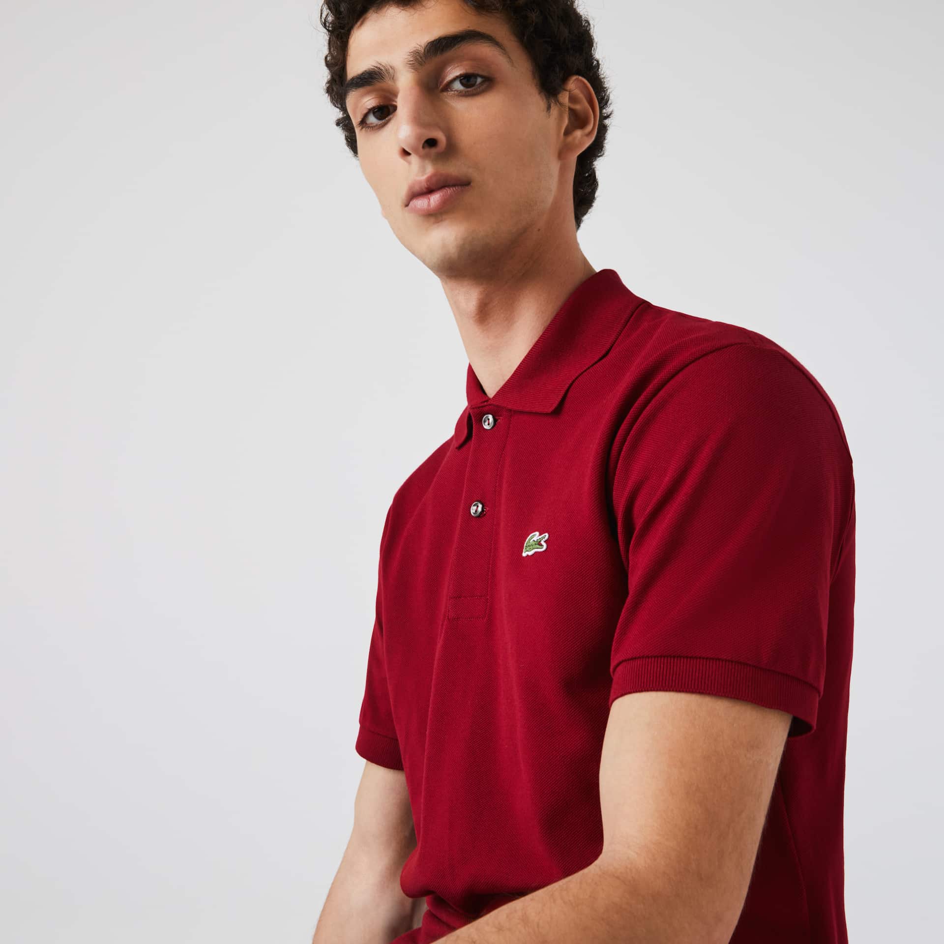 Camisas Lacoste Classic Fit L.12.12 Polo Hombre Rojos Oscuro | UI6-83288Y7