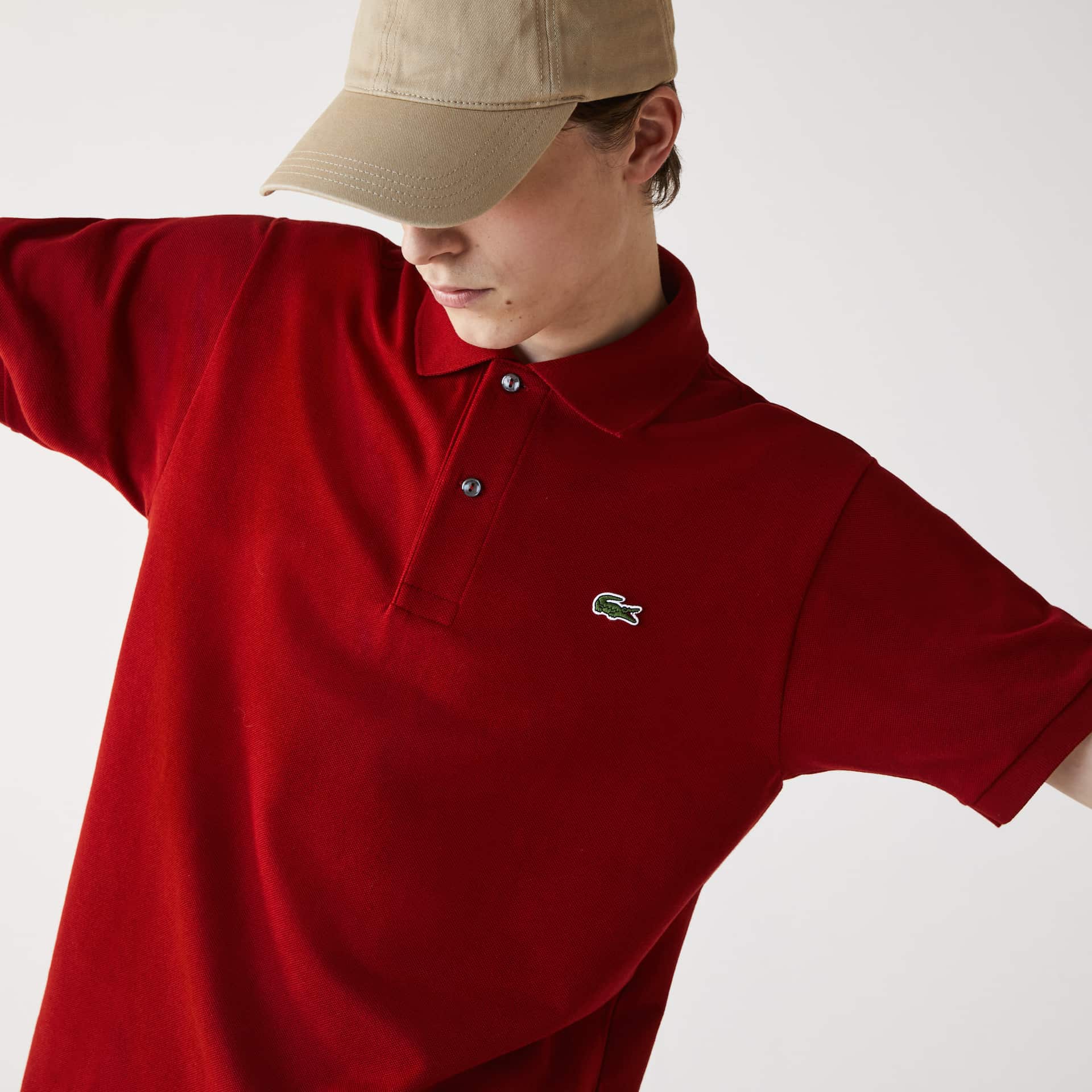 Camisas Lacoste Classic Fit L.12.12 Polo Hombre Rojos Oscuro | JK6-74647Y6