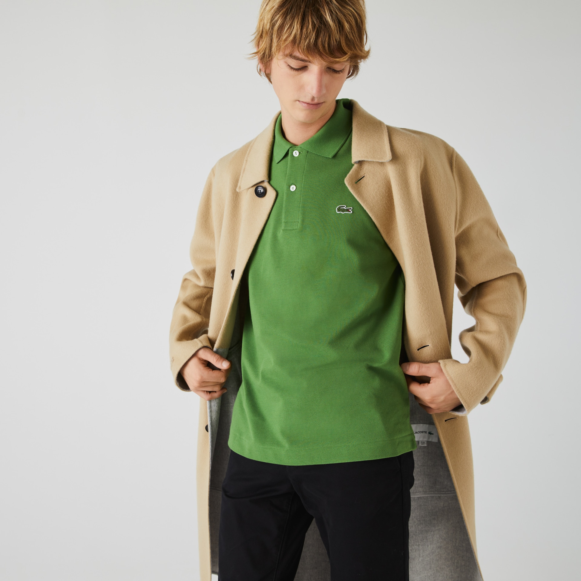 Camisas Lacoste Classic Fit L.12.12 Polo Hombre Verdes | OF1-37573E0