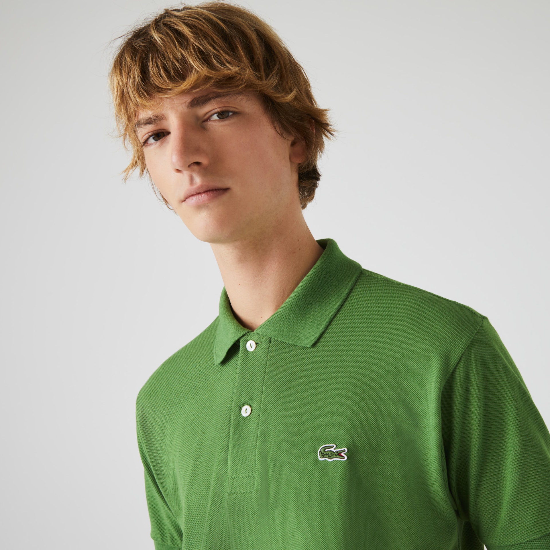Camisas Lacoste Classic Fit L.12.12 Polo Hombre Verdes | OF1-37573E0