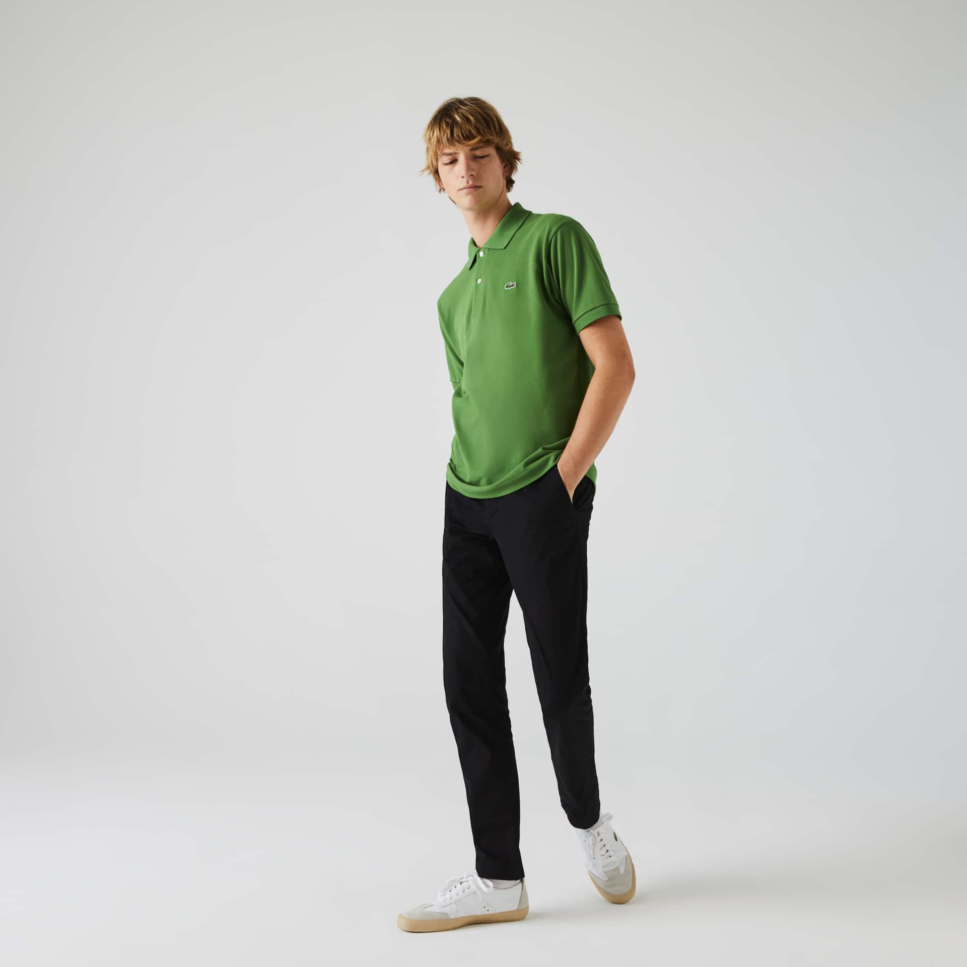 Camisas Lacoste Classic Fit L.12.12 Polo Hombre Verdes | OF1-37573E0