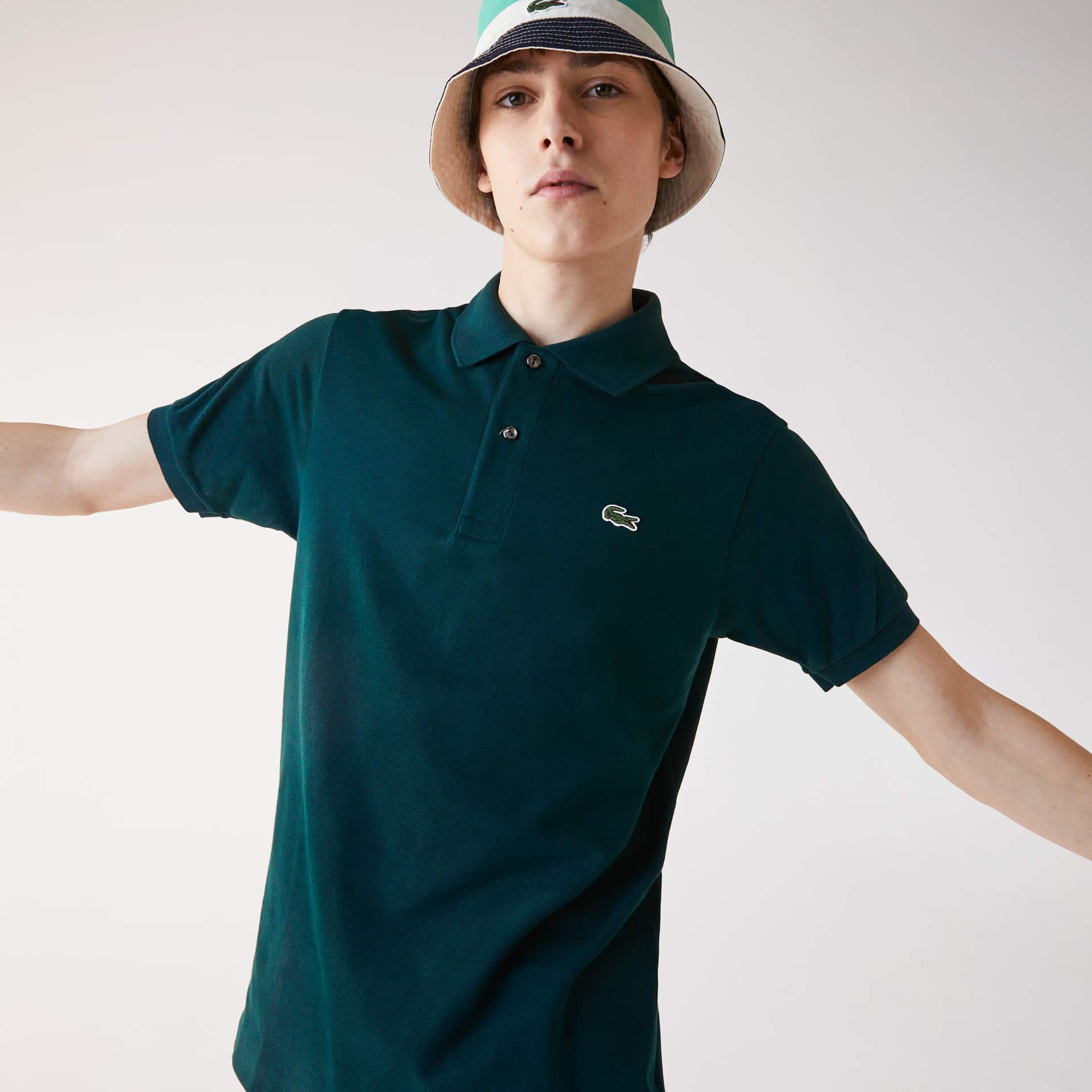 Camisas Lacoste Classic Fit L.12.12 Polo Hombre Verdes | HU9-56555M7