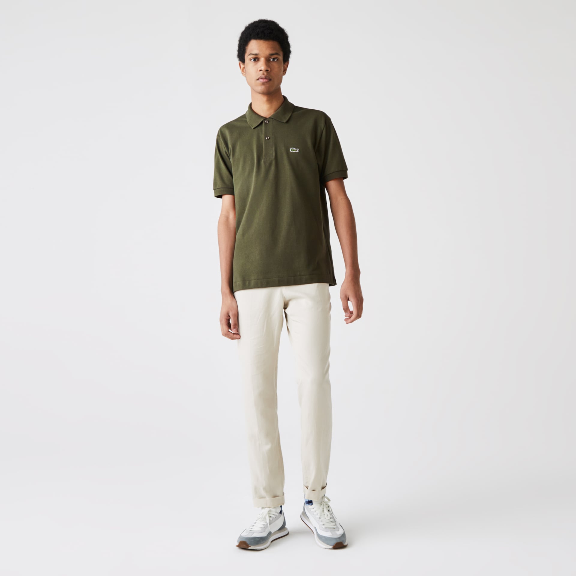 Camisas Lacoste Classic Fit L.12.12 Polo Hombre Kaki Verdes | SK1-75737J4