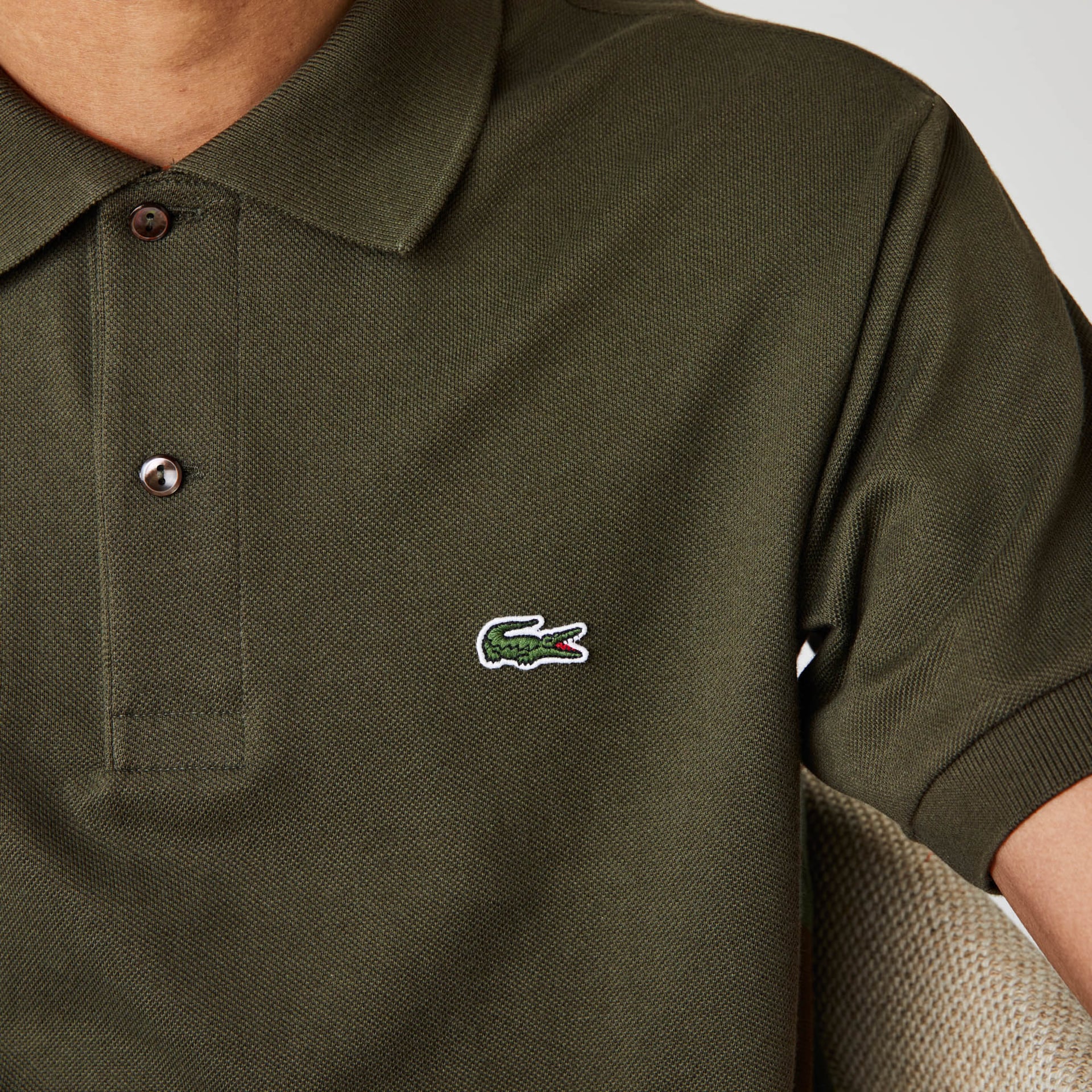 Camisas Lacoste Classic Fit L.12.12 Polo Hombre Kaki Verdes | SK1-75737J4