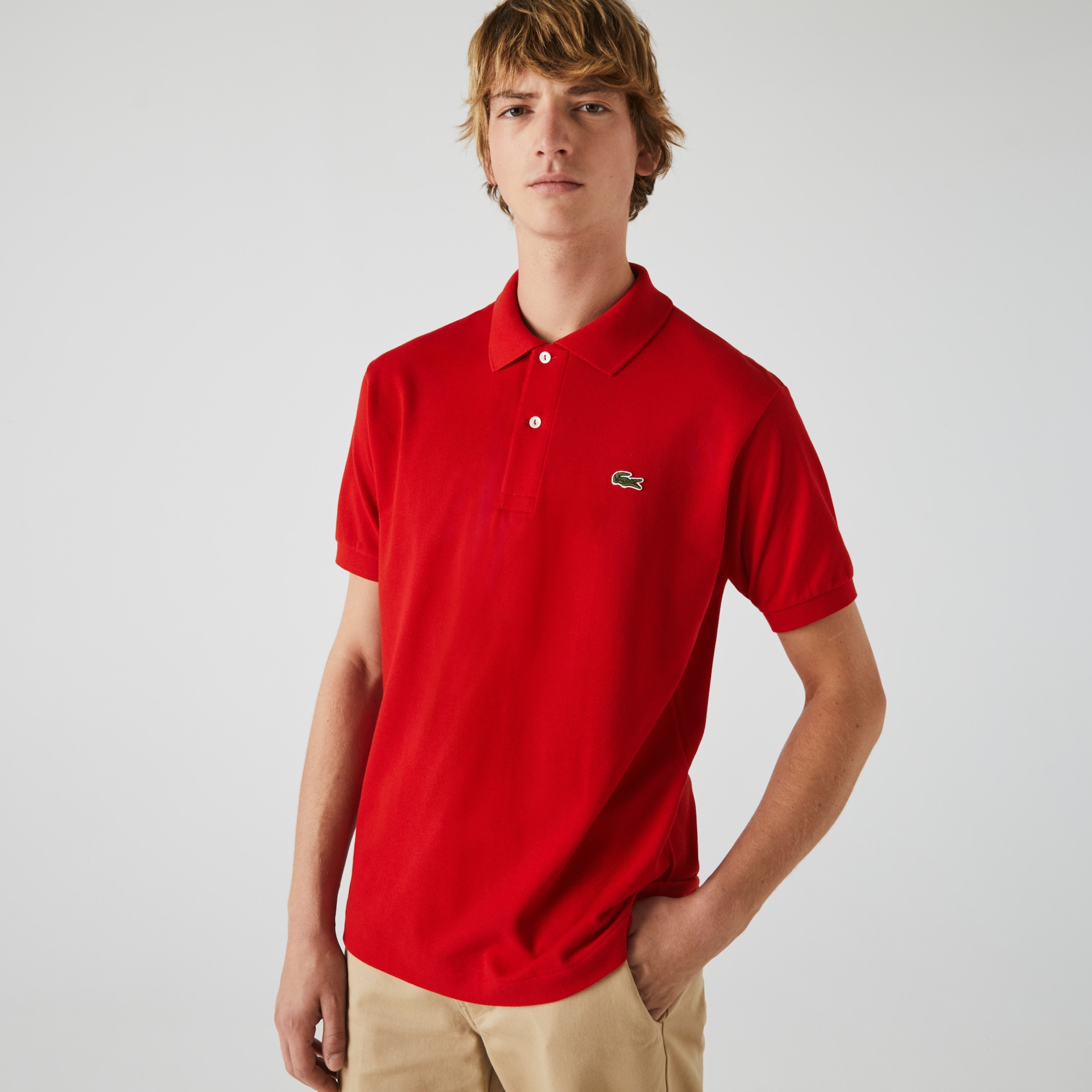 Camisas Lacoste Classic Fit L.12.12 Polo Hombre Rojos | EZ8-36293A0