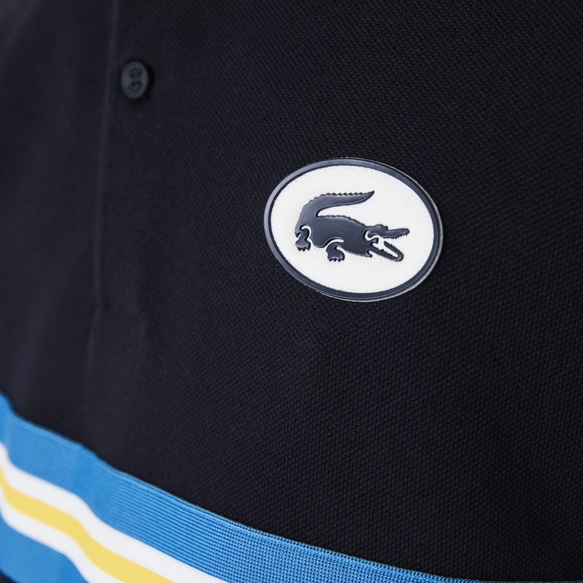 Camisas Lacoste Heritage Regular Fit Badge Cotton Piqué Polo Hombre Azul Marino Azules | LJ3-55605I7