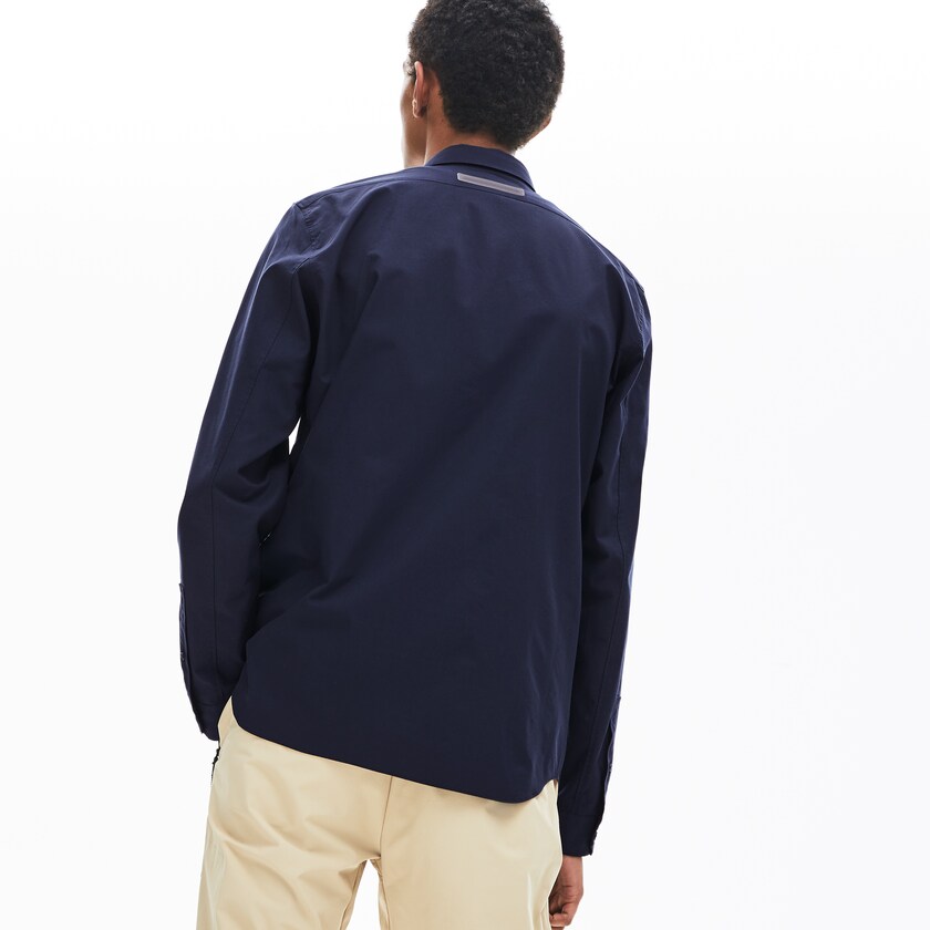 Camisas Lacoste Hombre Azul Marino Azules Motion Breathable Stretch Cotton CW8-34403E2