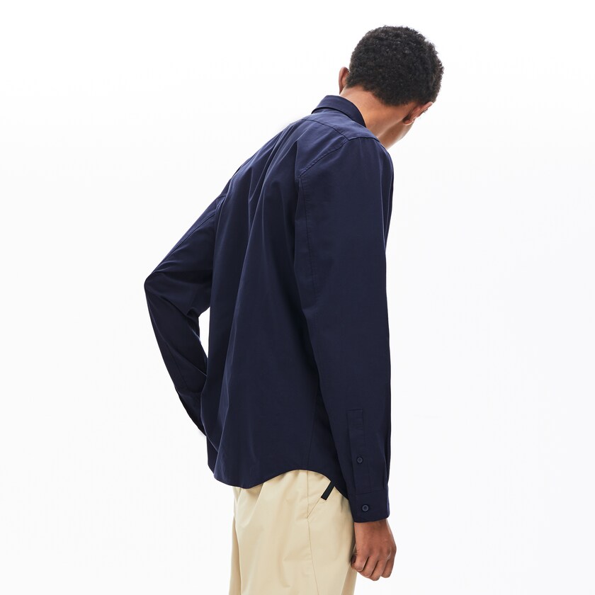 Camisas Lacoste Hombre Azul Marino Azules Motion Breathable Stretch Cotton CW8-34403E2