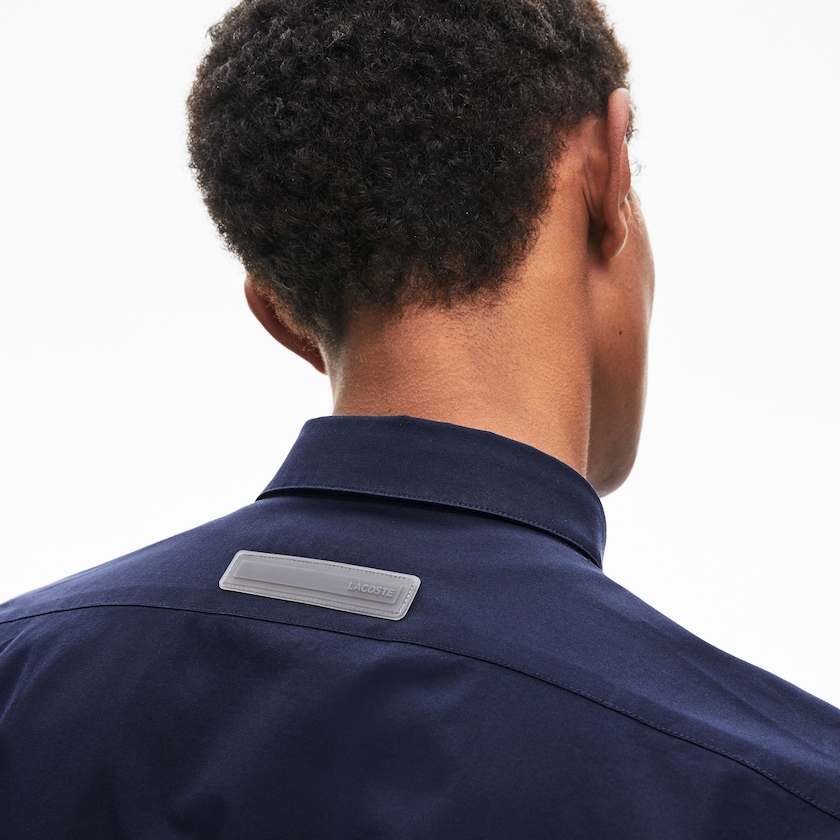Camisas Lacoste Hombre Azul Marino Azules Motion Breathable Stretch Cotton CW8-34403E2