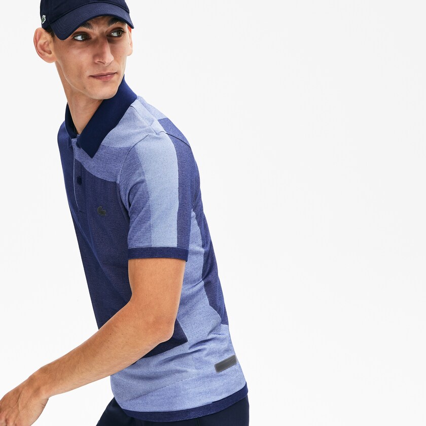 Camisas Lacoste Motion Ergonomic Polo Hombre Azul Marino Azules Morados | DC3-05620B0