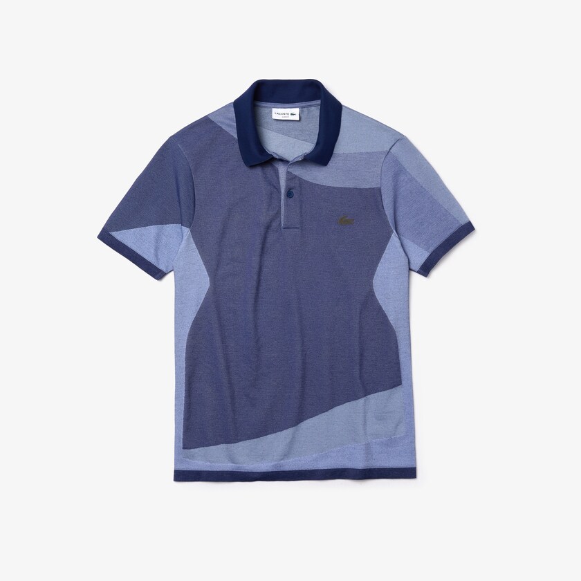 Camisas Lacoste Motion Ergonomic Polo Hombre Azul Marino Azules Morados | DC3-05620B0