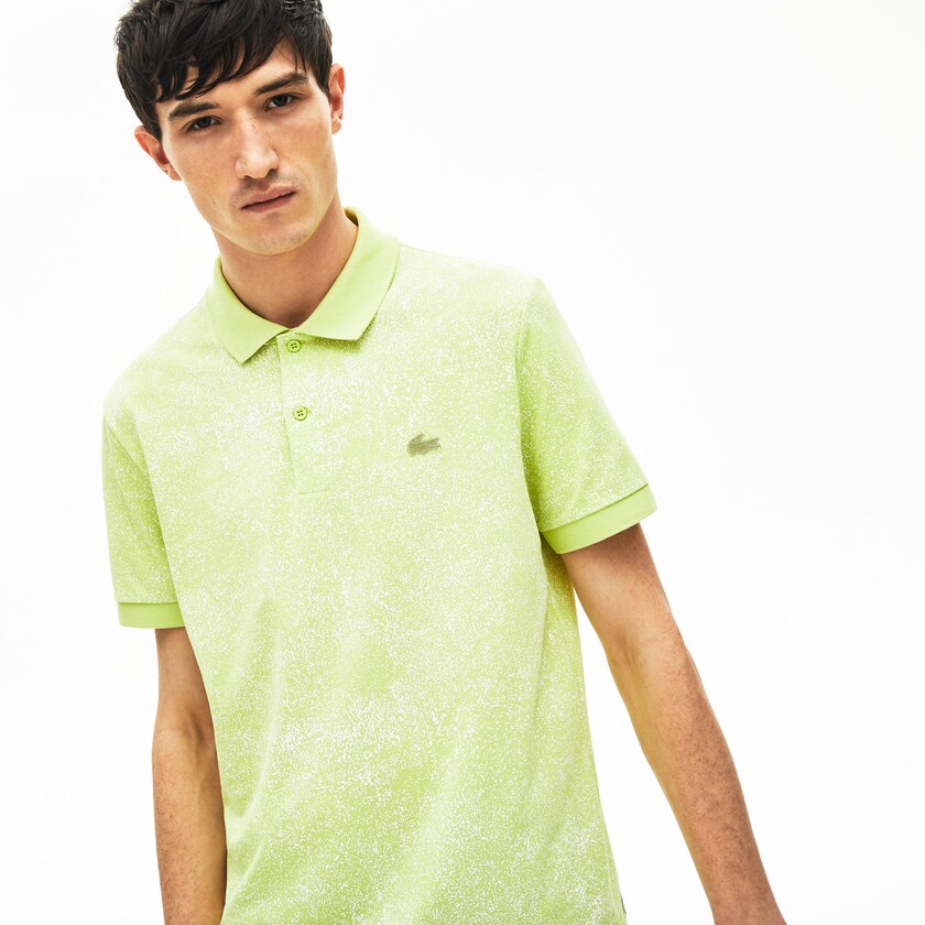 Camisas Lacoste Motion Premium Piqué Polo Hombre Amarillos | QB1-23062L6