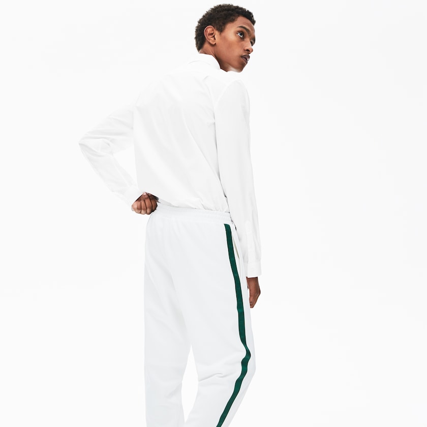 Camisas Lacoste Hombre Blancos Regular Fit Badge Logo OW1-85368X5