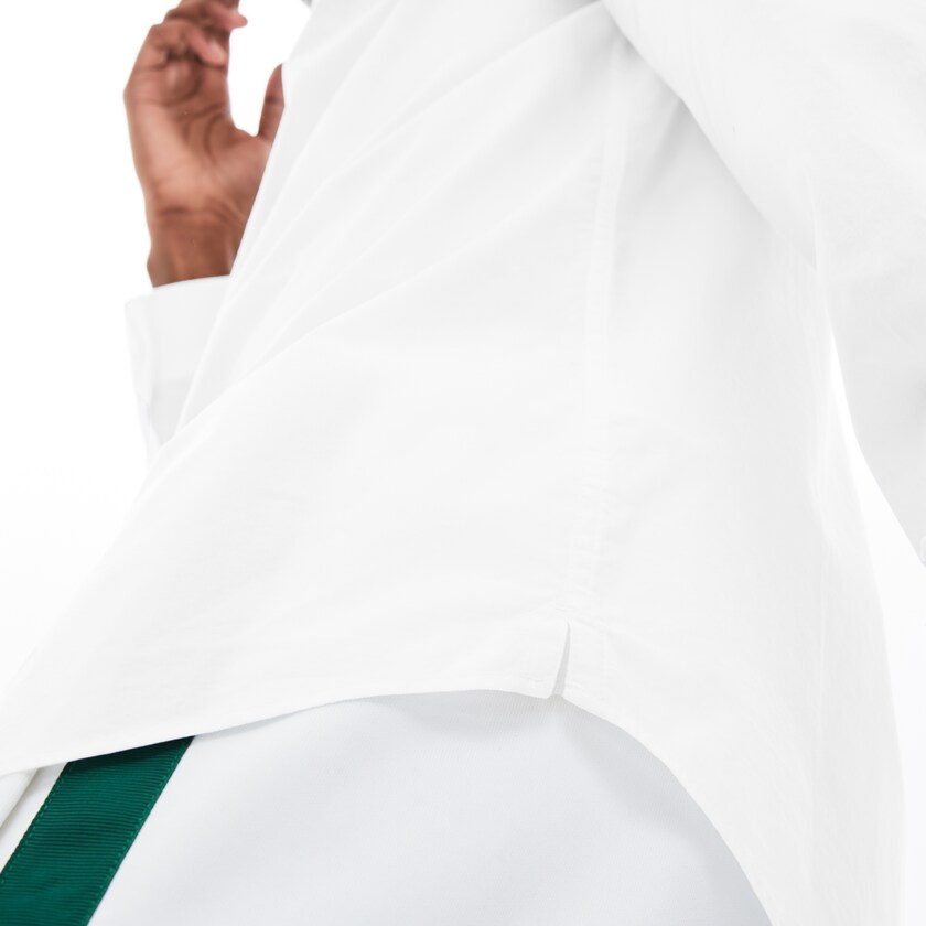 Camisas Lacoste Hombre Blancos Regular Fit Badge Logo OW1-85368X5