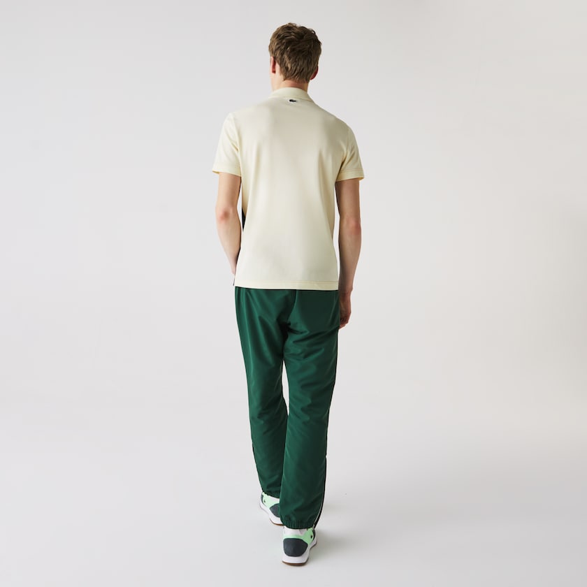 Camisas Lacoste Regular Fit Colorblock Cotton Piqué Polo Hombre Beige Azul Marino Azules Rosas | ME9-07890P8