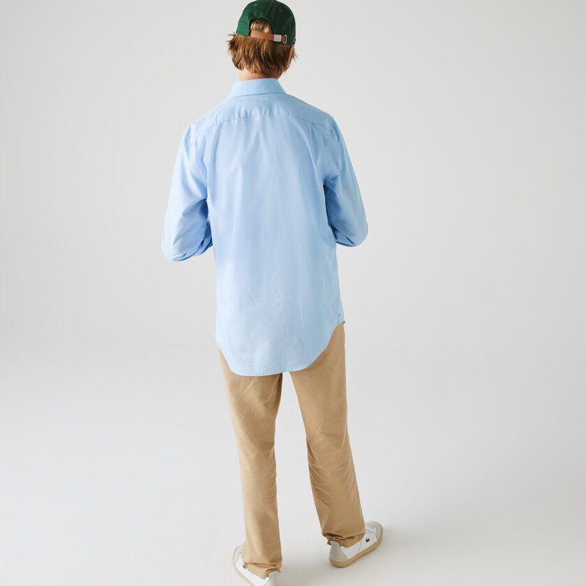 Camisas Lacoste Hombre Azules Claro Regular Fit Cotton Mini Piqué TK0-62546A7