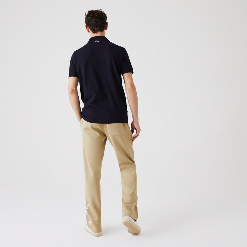 Camisas Lacoste Regular Fit Crocodile Badge Cotton Piqué Polo Hombre Azul Marino Azules | VN1-92239A6