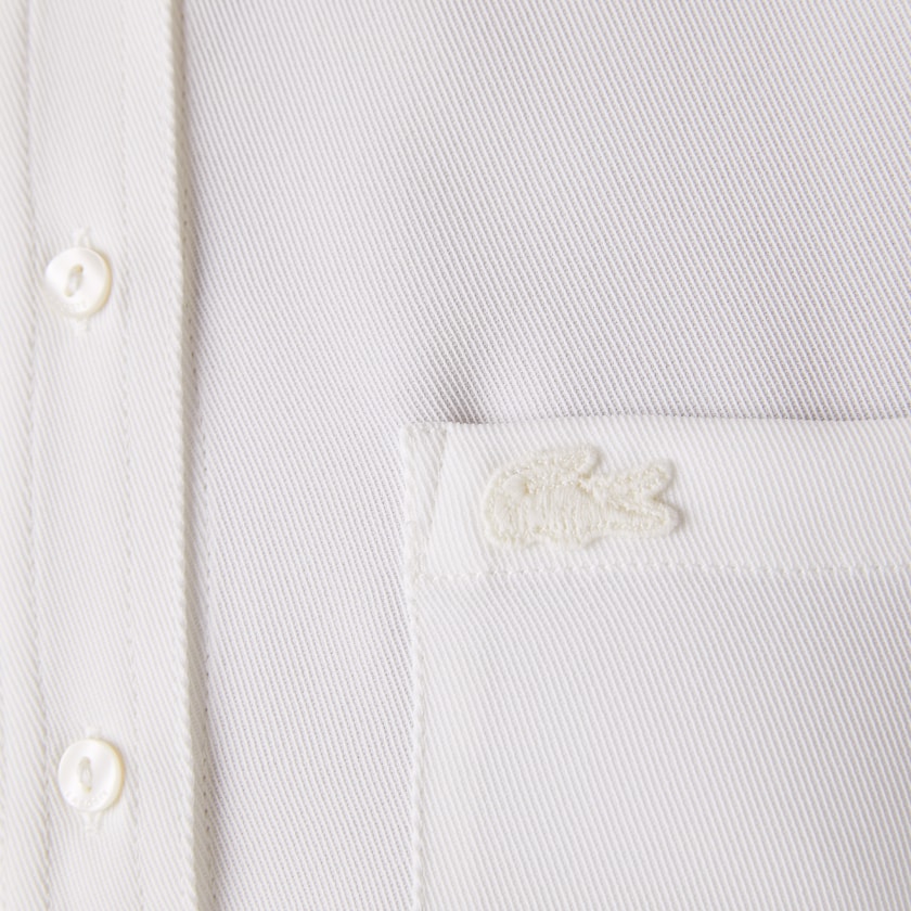 Camisas Lacoste Regular Fit Flowy Mujer Blancos | AY4-22072N3