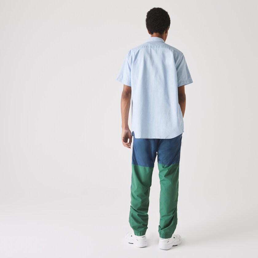 Camisas Lacoste Hombre Azules Claro Regular Fit Oxford Cotton UV1-71577U9