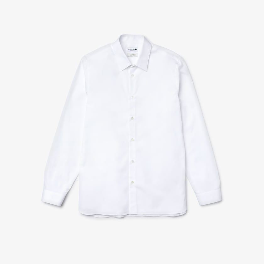 Camisas Lacoste Hombre Blancos Regular Fit Premium Cotton Poplin XG7-37693C5