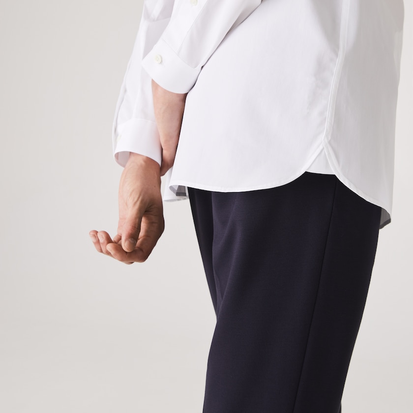 Camisas Lacoste Hombre Blancos Regular Fit Premium Cotton Poplin XG7-37693C5