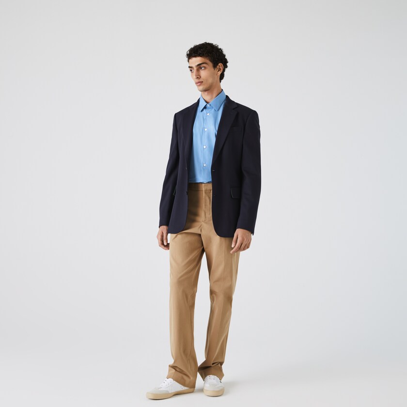 Camisas Lacoste Hombre Azules Claro Regular Fit Premium Cotton Poplin AC3-53775O0
