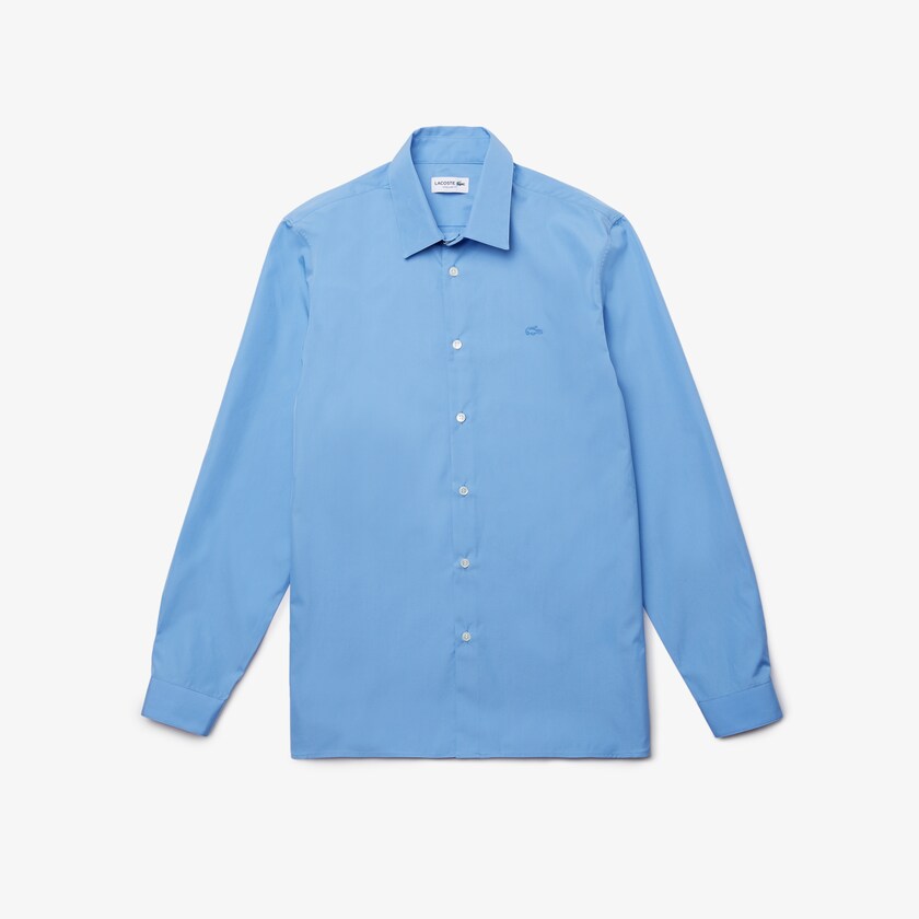 Camisas Lacoste Hombre Azules Claro Regular Fit Premium Cotton Poplin AC3-53775O0