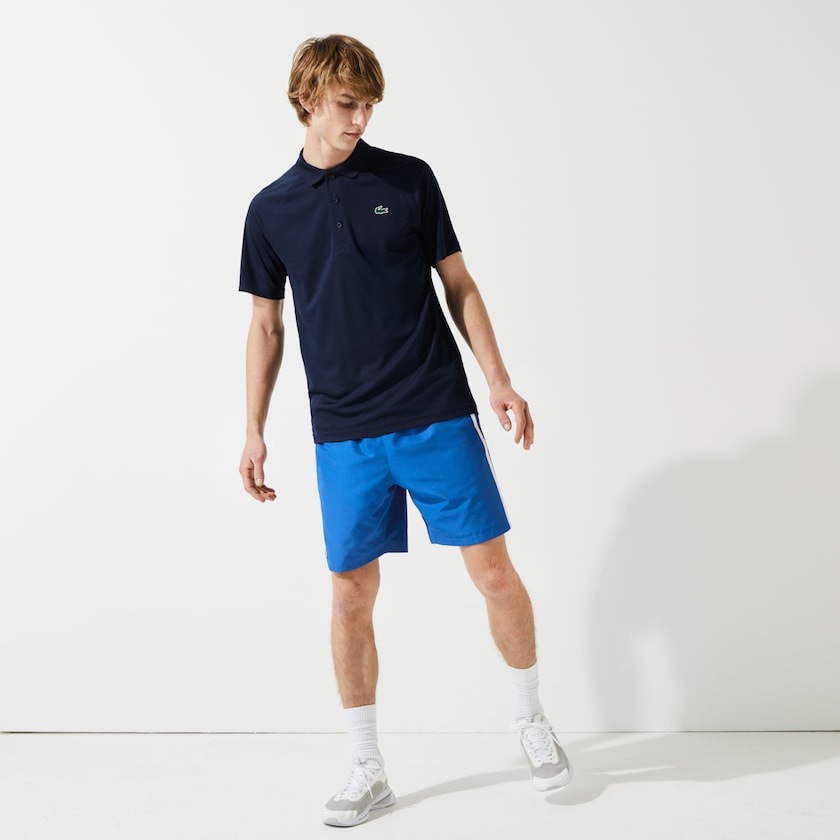 Camisas Lacoste SPORT Breathable Run-Resistant Interlock Polo Hombre Azul Marino Azules | UM5-88868M0