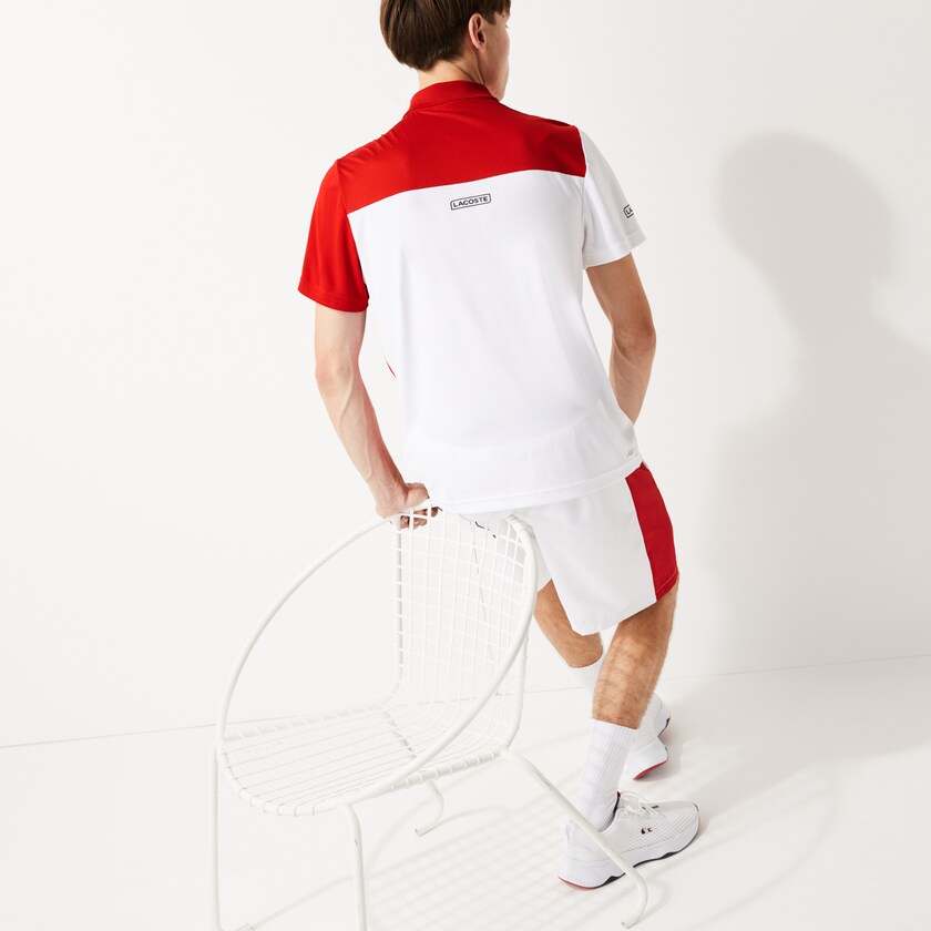 Camisas Lacoste SPORT Colorblock Breathable Piqué Tennis Polo Hombre Rojos Blancos Azules Negros | RF9-72857H9