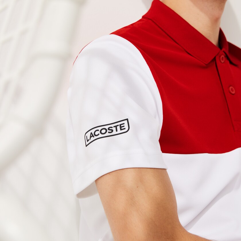 Camisas Lacoste SPORT Colorblock Breathable Piqué Tennis Polo Hombre Rojos Blancos Azules Negros | RF9-72857H9