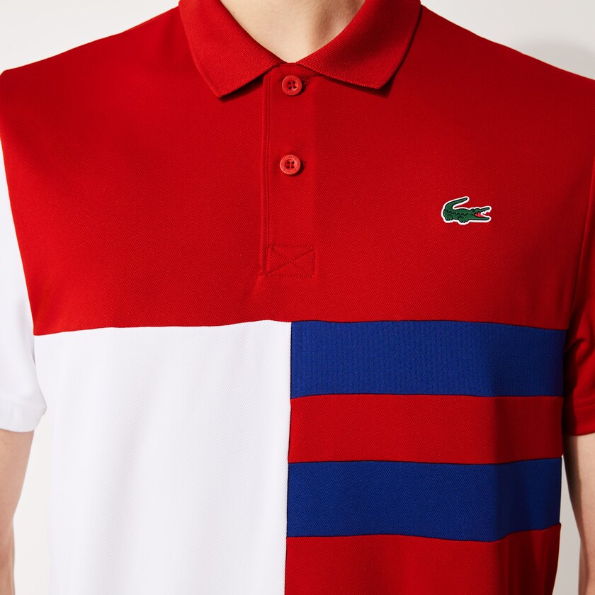 Camisas Lacoste SPORT Colorblock Breathable Piqué Tennis Polo Hombre Rojos Blancos Azules Negros | RF9-72857H9