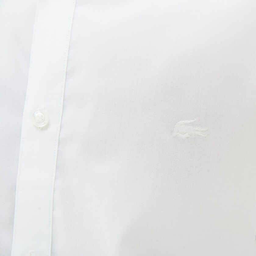Camisas Lacoste Hombre Blancos Slim Fit Stretch Cotton ZD0-19241L4