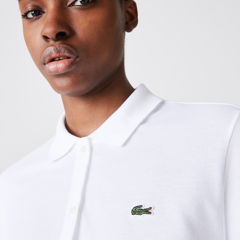 Camisas Lacoste Soft Cotton Oxford Style Polo Mujer Blancos | AE8-39133I0