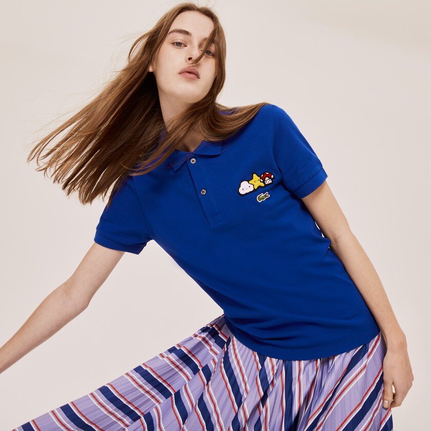 Camisas Lacoste x FriendsWithYou Design Classic Fit Polo Hombre Azules | PX6-87958W0