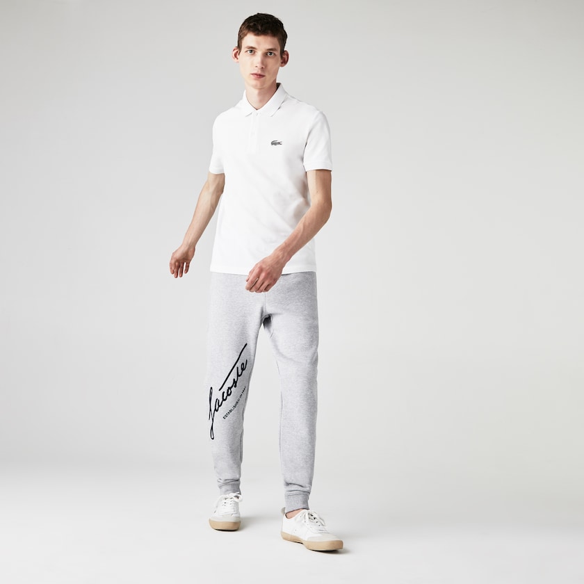 Camisas Lacoste x National Geographic Regular Fit Organic Cotton Polo Hombre Blancos | IZ8-04290P5