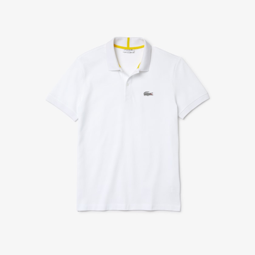 Camisas Lacoste x National Geographic Regular Fit Organic Cotton Polo Hombre Blancos | IZ8-04290P5