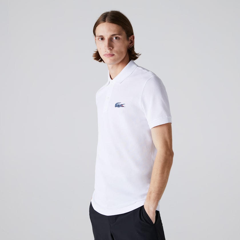 Camisas Lacoste x National Geographic Regular Fit Organic Cotton Polo Hombre Blancos | FR8-32823Q0