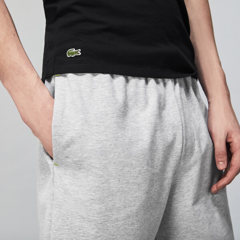 Camiseta Lacoste 3 Pack of Plains Hombre Negros | LF5-43504C6