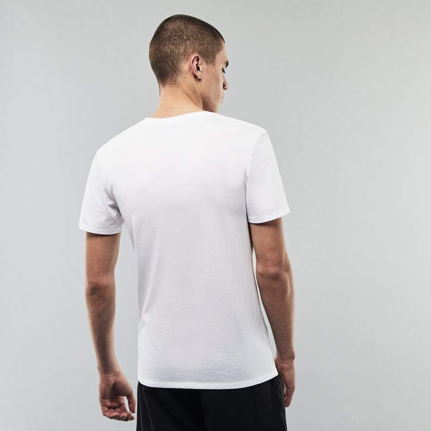 Camiseta Lacoste 3 Pack of Plains Hombre Blancos | AL2-72367Q7