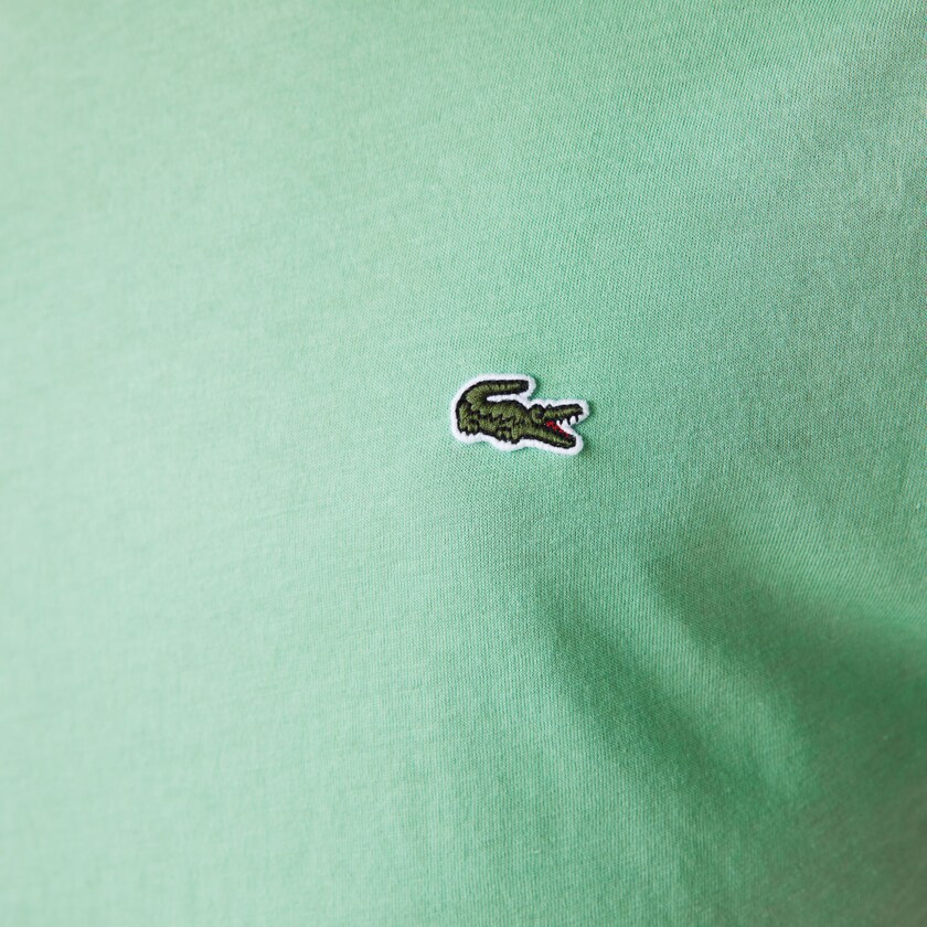 Camiseta Lacoste Crew Neck Pima Cotton Jersey Hombre Verdes | DH5-14651J6