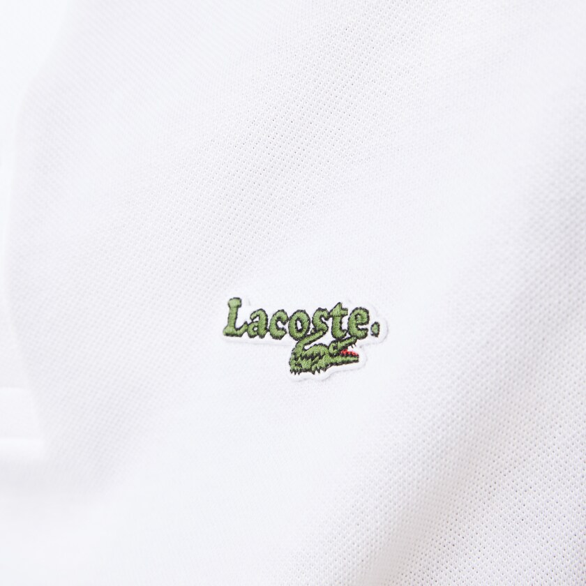 Camiseta Lacoste Regular Fit Solid Cotton Piqué Polo With Badge Hombre Blancos | ZB1-13391M2