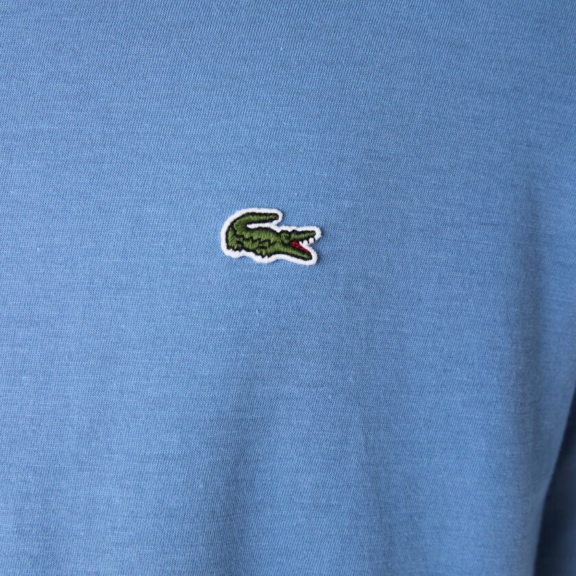 Camiseta Lacoste V-neck Pima Cotton Jersey Hombre Azules | TY7-12881M0