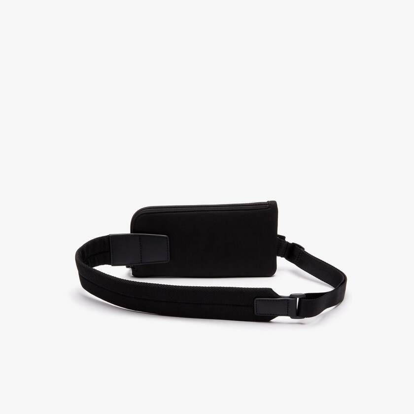 Carteras Lacoste Anti-Radiation Flat Crossbody Smartphone Hombre Negros | PG9-12811A5