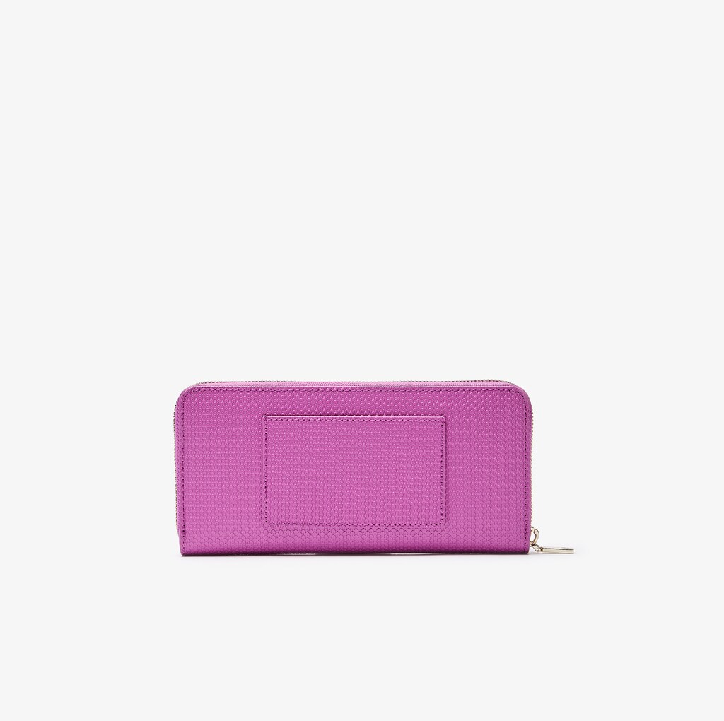 Carteras Lacoste Chantaco Leather 12 Card Mujer Rosas | MG1-21762O1
