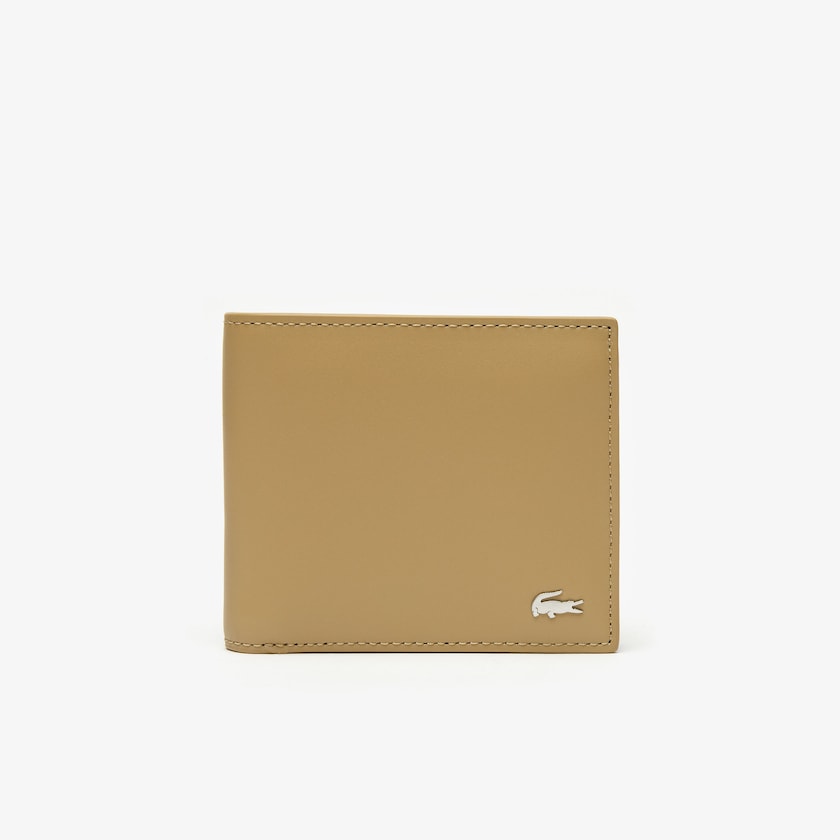 Carteras Lacoste Fitzgerald Colorblock Leather 3 Card Hombre Kaki | IE2-31563P8
