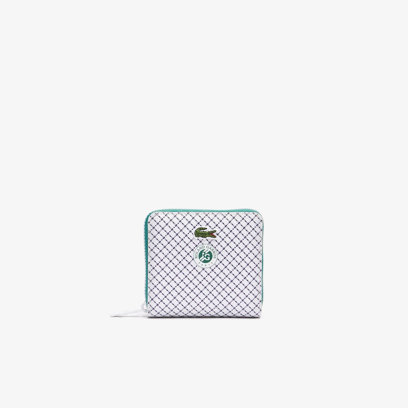 Carteras Lacoste Roland Garros Panama Hat Print Small Zippered Mujer Beige | YN8-46724I0