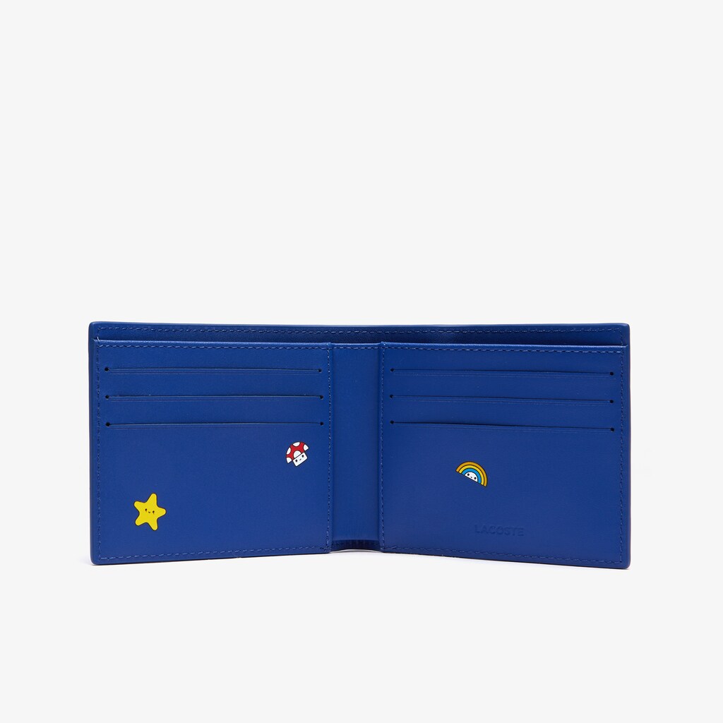 Carteras Lacoste x FriendsWithYou Fun Printed Leather Hombre Azules | KX4-92099V0