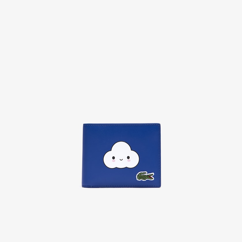 Carteras Lacoste x FriendsWithYou Fun Printed Leather Hombre Azules | KX4-92099V0