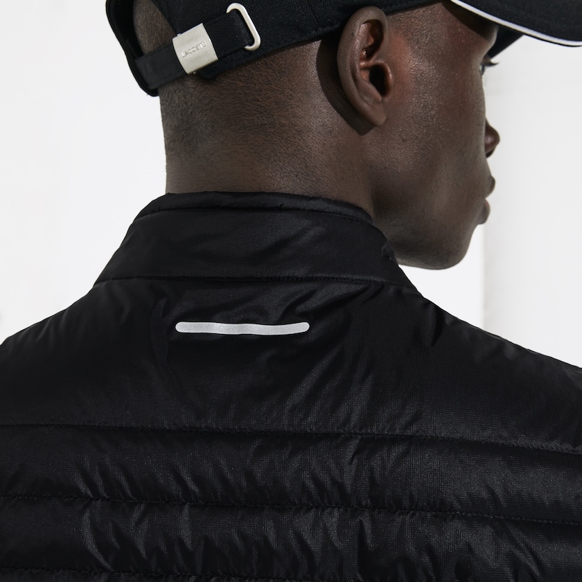 Chaleco De Golf Lacoste SPORT Lightweight Water-Resistant Quilted Hombre Negros | AQ8-88938F5